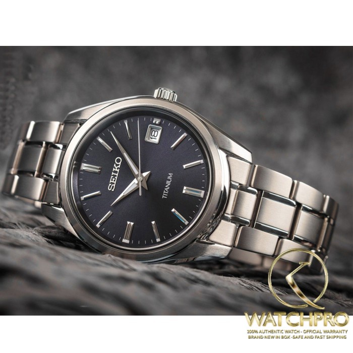 Jam Tangan Pria SEIKO SUR373 P1 SUR373P1 Titanium Original