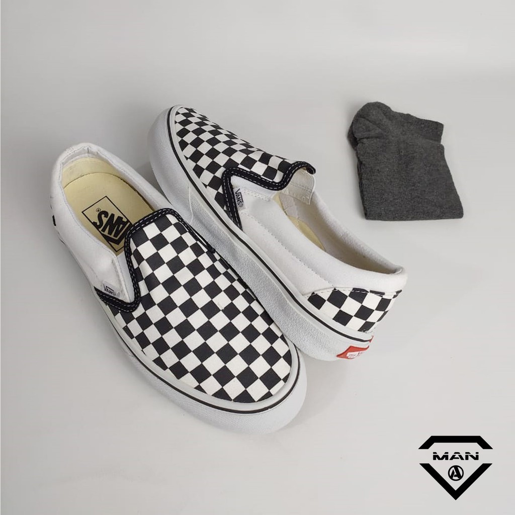 Harga sepatu cheap vans checkerboard original