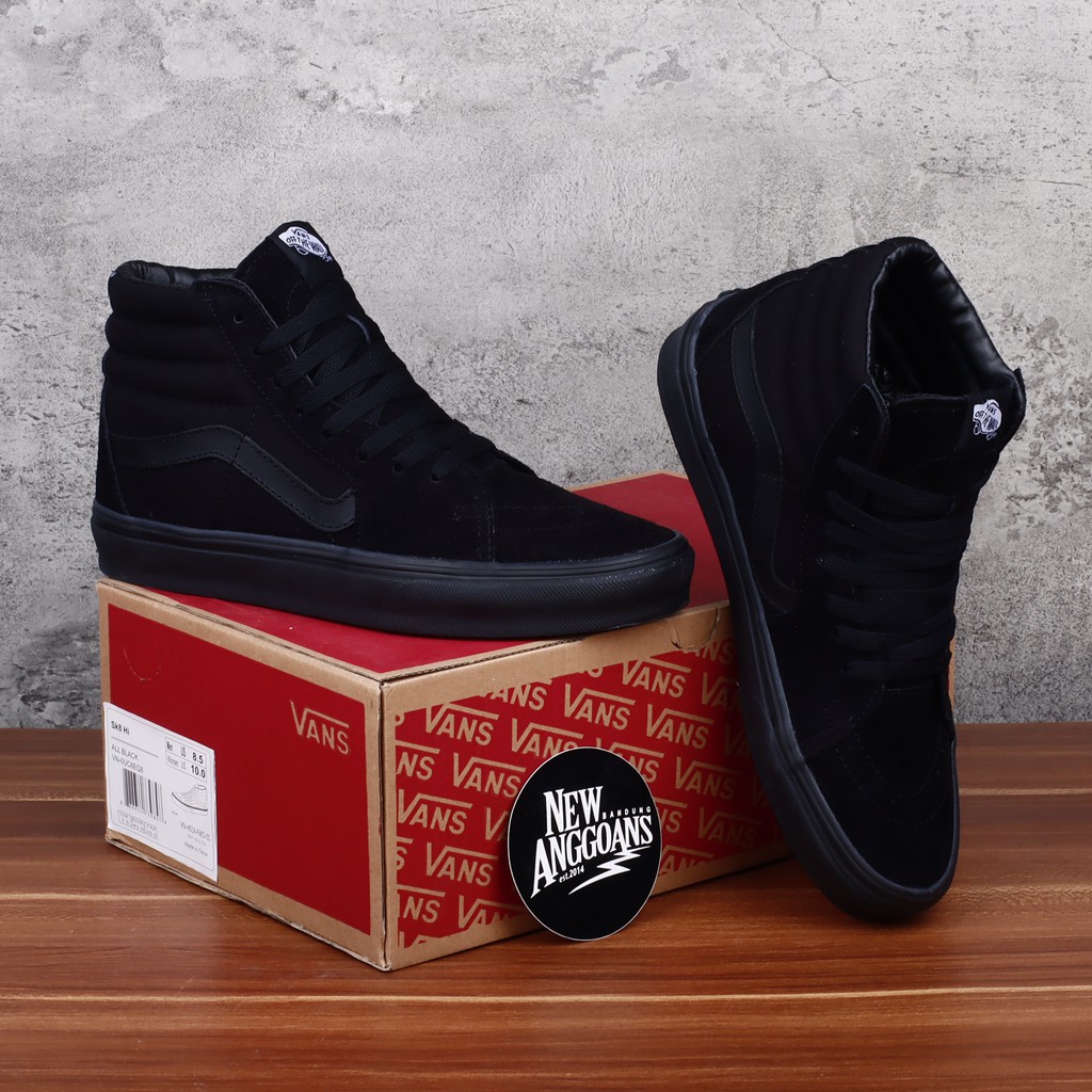 Sepatu vans 2025 sk8 full black