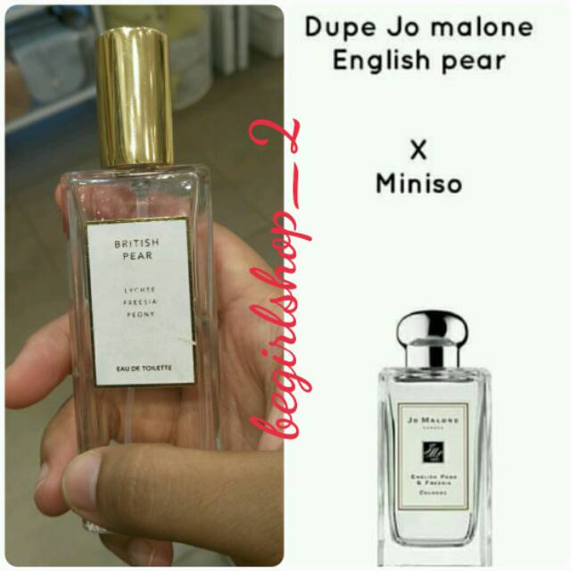 PARFUM MINISO BRITISH PEAR 30ml x DUPE J0 MAL0NE