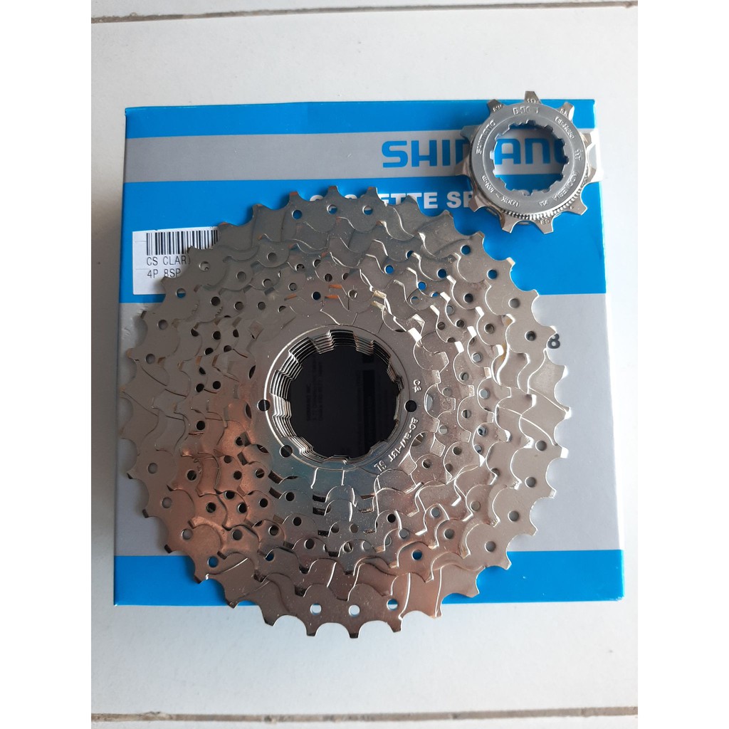 CASSETTE SPROCKET CS SHIMANO CLARIS HG50 11 32T 34T 8 SPEED ORISINIL
