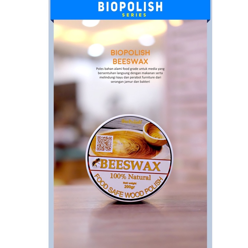 Jual Biopolish Beeswax for Wood Food Safe - Perawatan Wooden