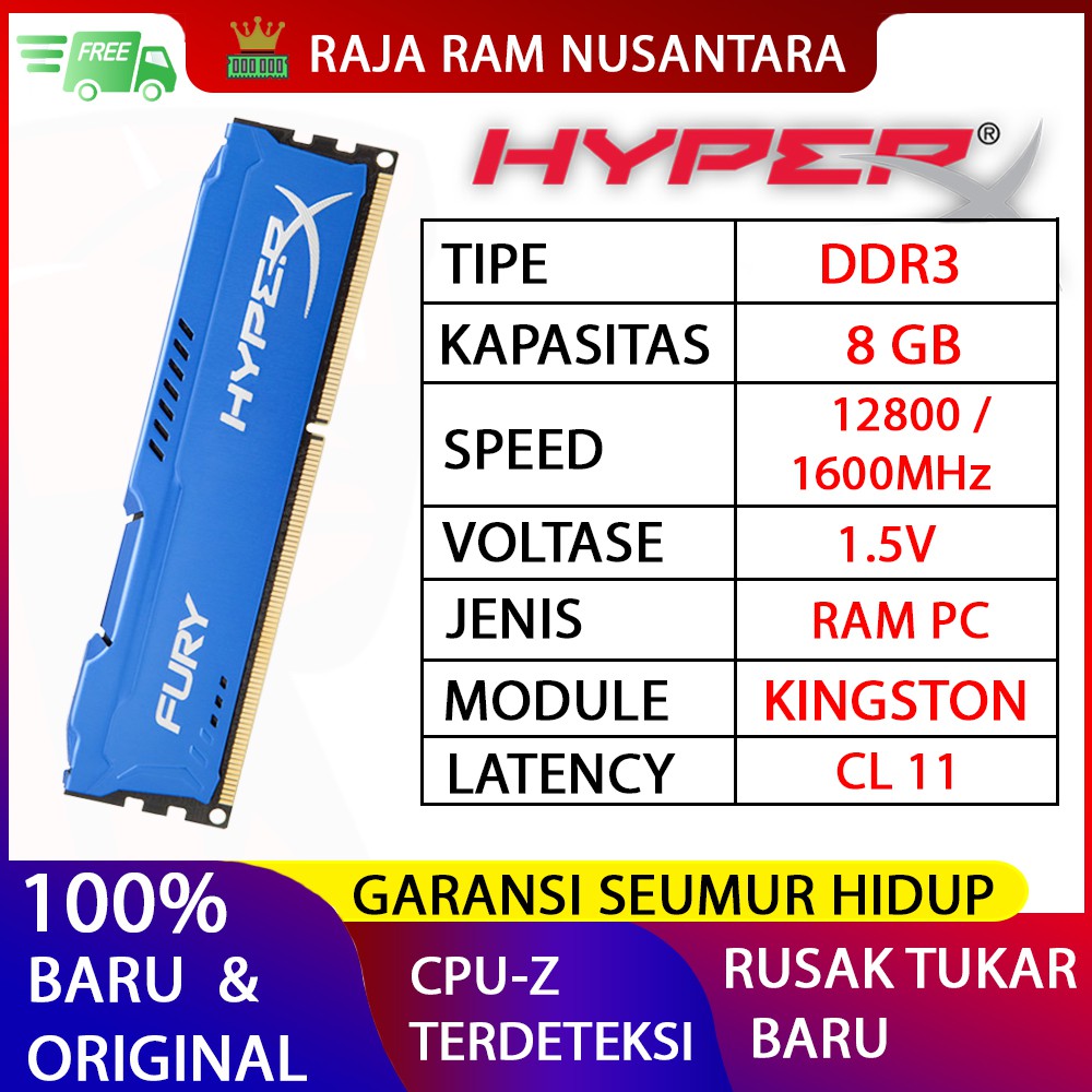 Fury discount ddr3 8gb