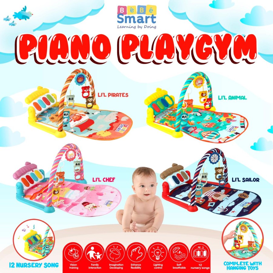 Bebe smart 6 in 1 piano play sales gym