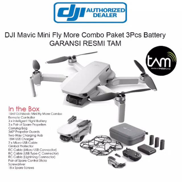 Jual Drone dji mavic mini fly more combo | Shopee Indonesia