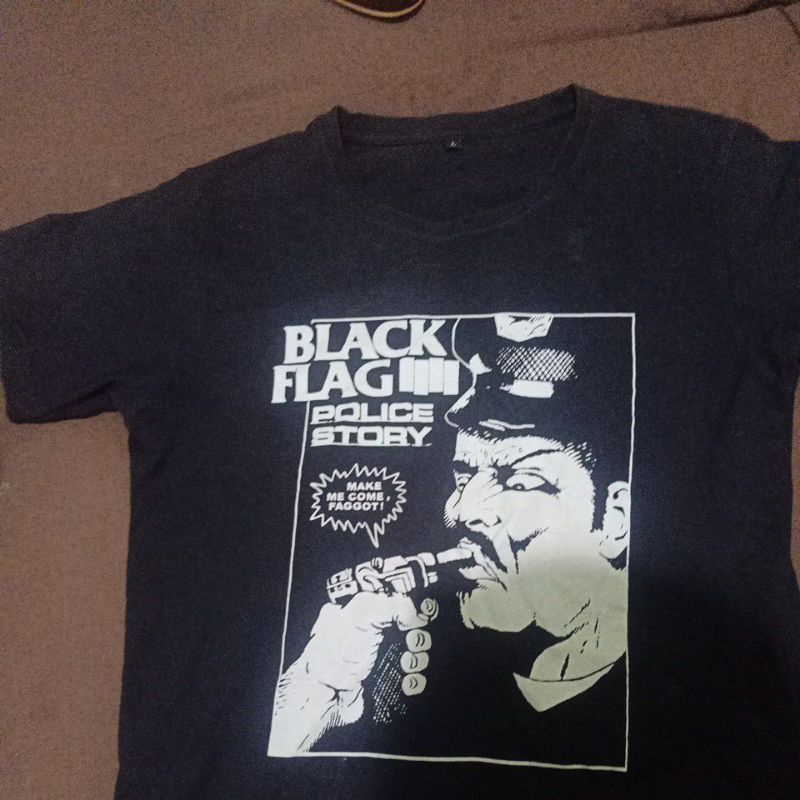 black flag police story t shirt