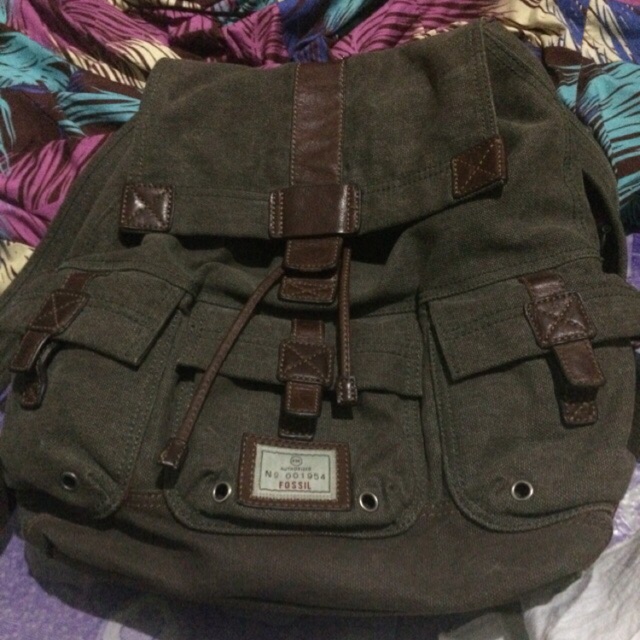 Fossil best sale canvas backpack