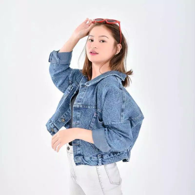 Jaket 2025 denim crop