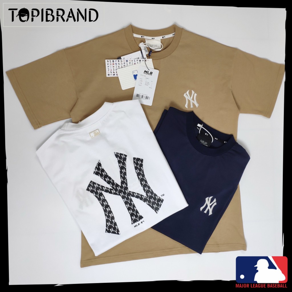 Jual BAJU TSHIRT MLB KOREA, NY NEW YORK YANKEES MONOGRAM BIG LOGO