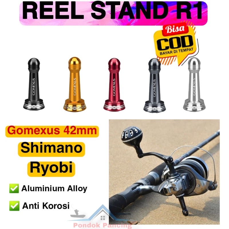 Jual Gomexus Reel Stand 42mm R1 Shimano Ryobi / Pengganjal Reel Pancing  Spinning