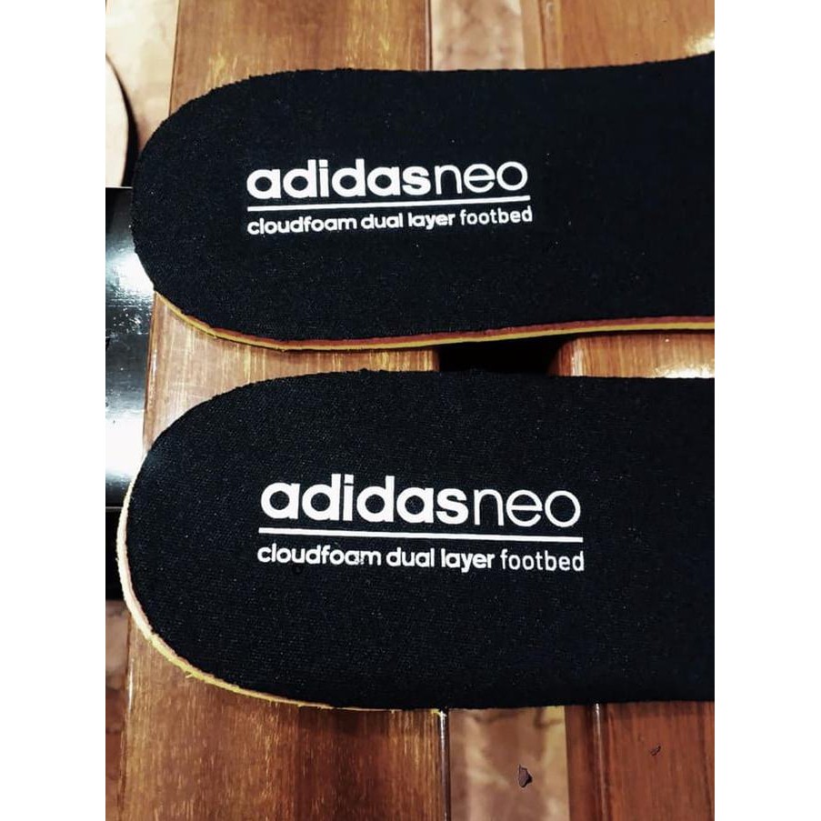 Adidas neo cloudfoam top dual layer footbed