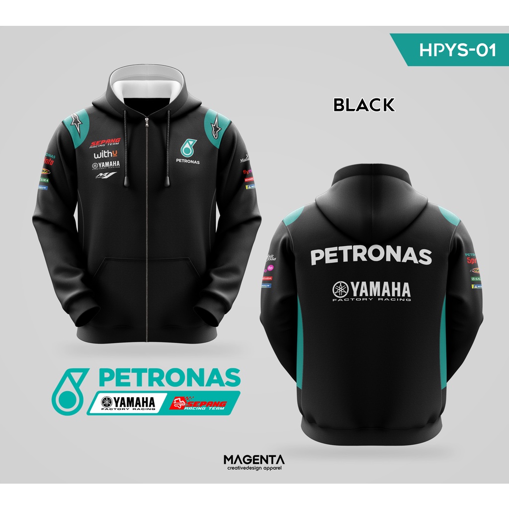 Jual Jaket Hoodie Zipper MotoGP Petronas Yamaha SRT Shopee