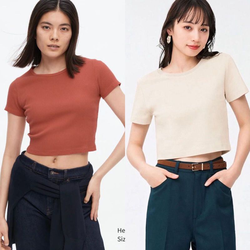 UNIQLO Indonesia, CROP TOPS, WOMEN