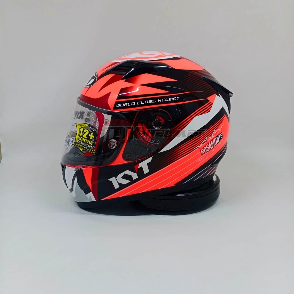 Helm kyt orange full hot sale face