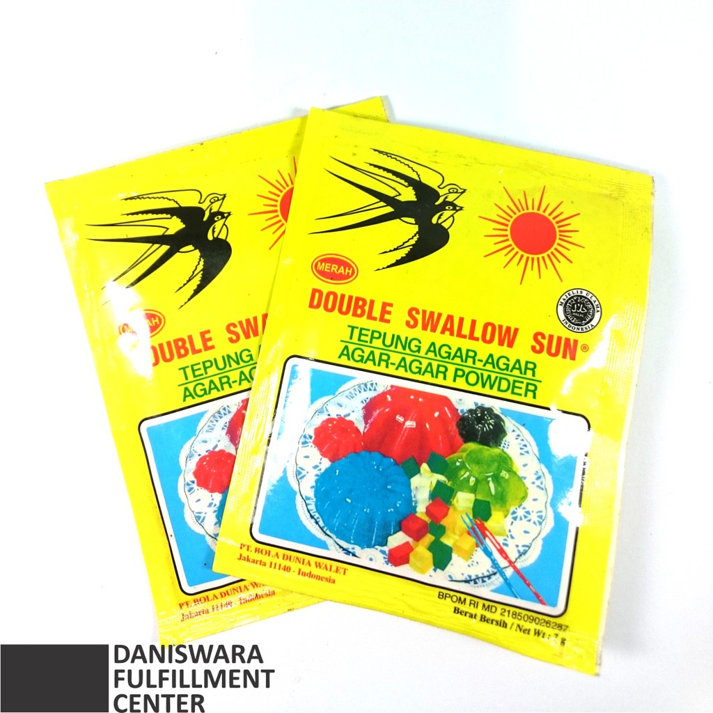 Jual Agar Agar Double Swallow Sun 1 Pack