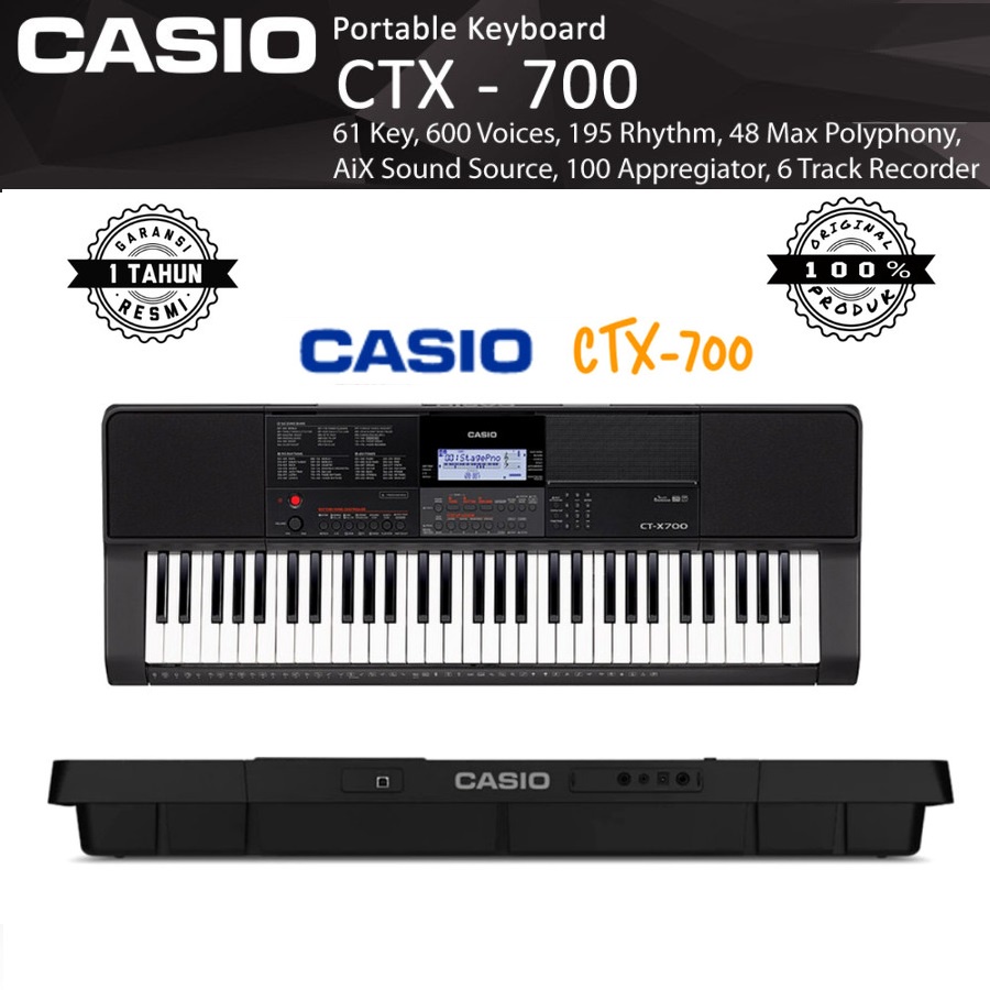 Keyboard casio deals ctx 700