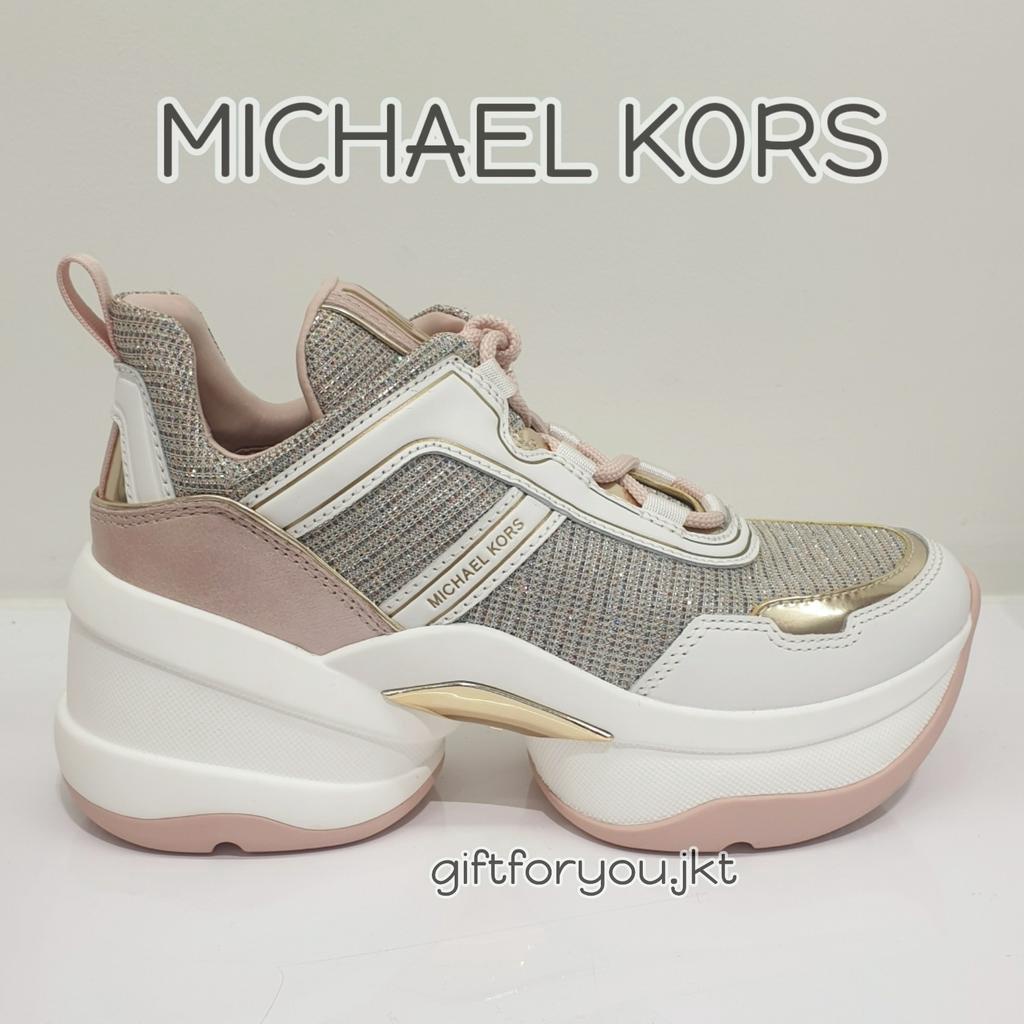 Sepatu Wanita Michael Kors Olympia Trainer Sporty Woman Sneakers Shoes  Original