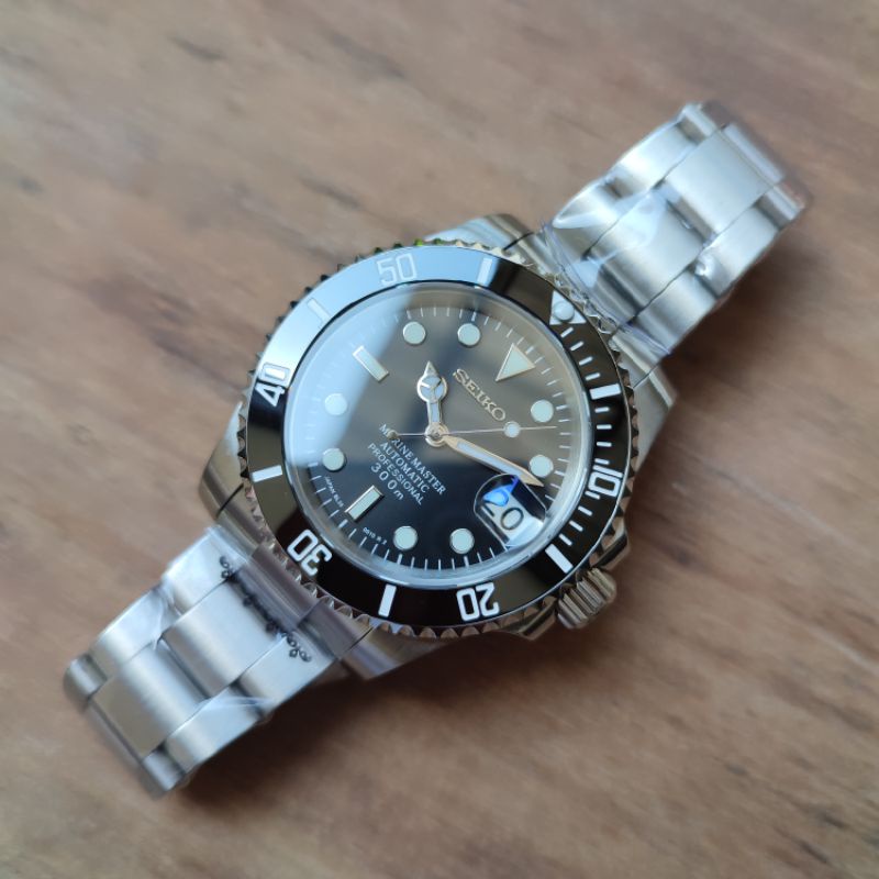 Jual Seiko Submariner Full Black Sapphire NH36 NH35 not SKX SRPD