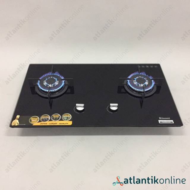 Jual Kompor tanam built in gas hob 2 tungku RINNAI RB-712N GB RB712NGB |  Shopee Indonesia