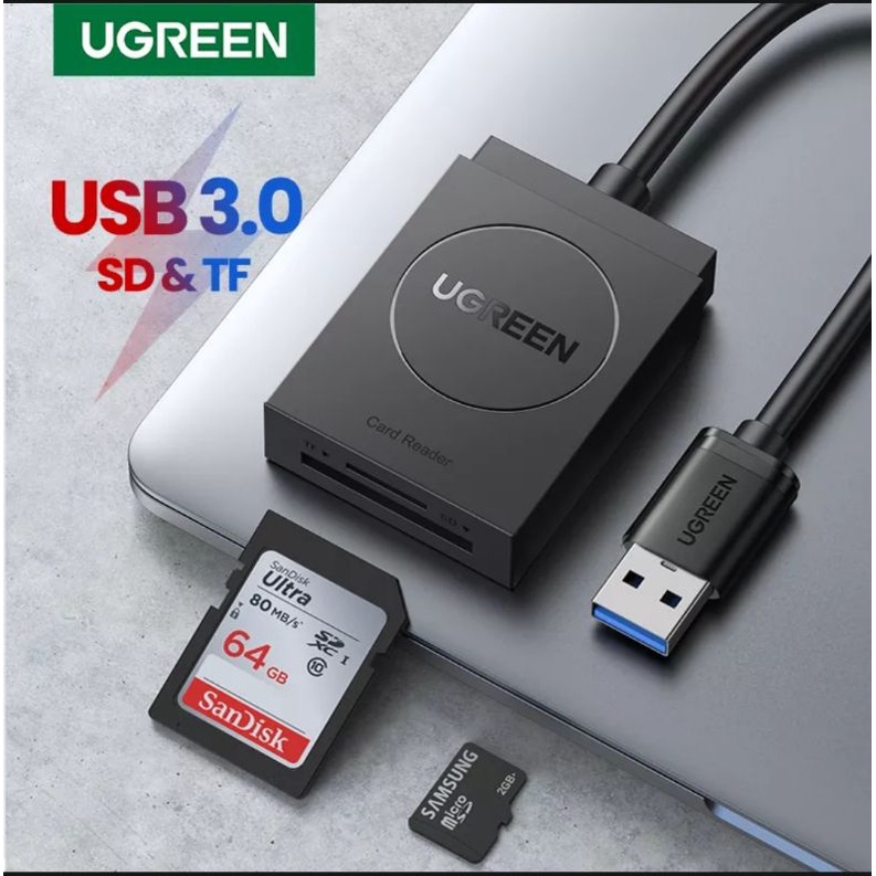 UGREEN SD Card Reader Portable USB 3.0 Dual Slot Indonesia