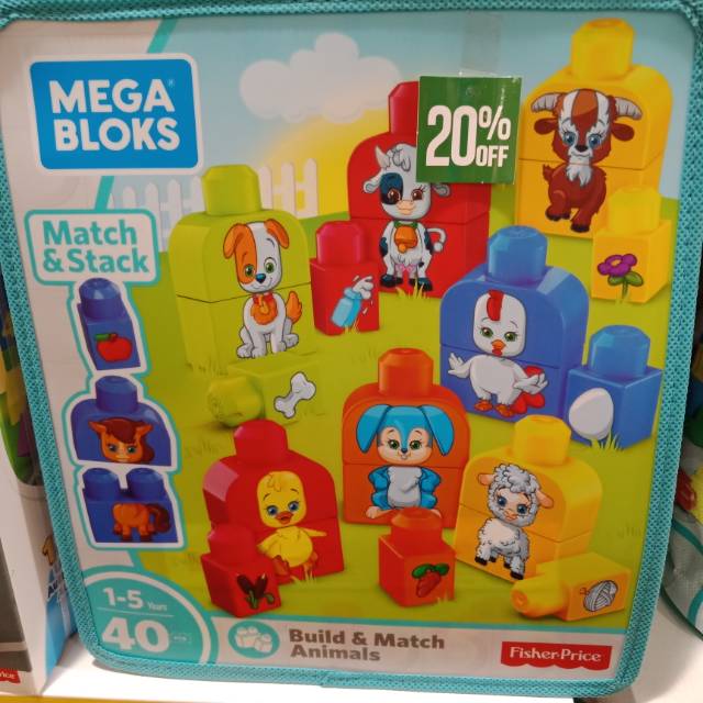 Mega bloks build store and match animals