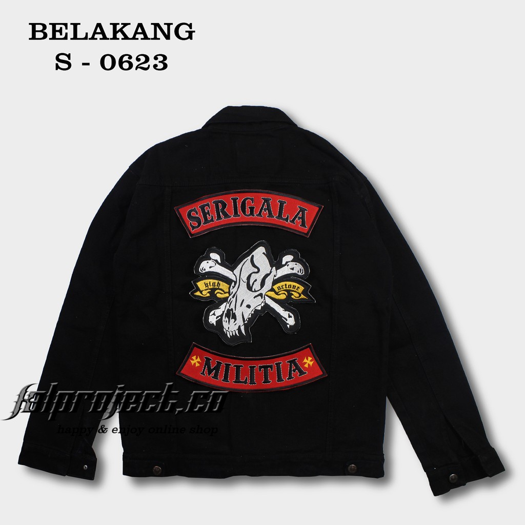 Back patch best sale jaket jeans