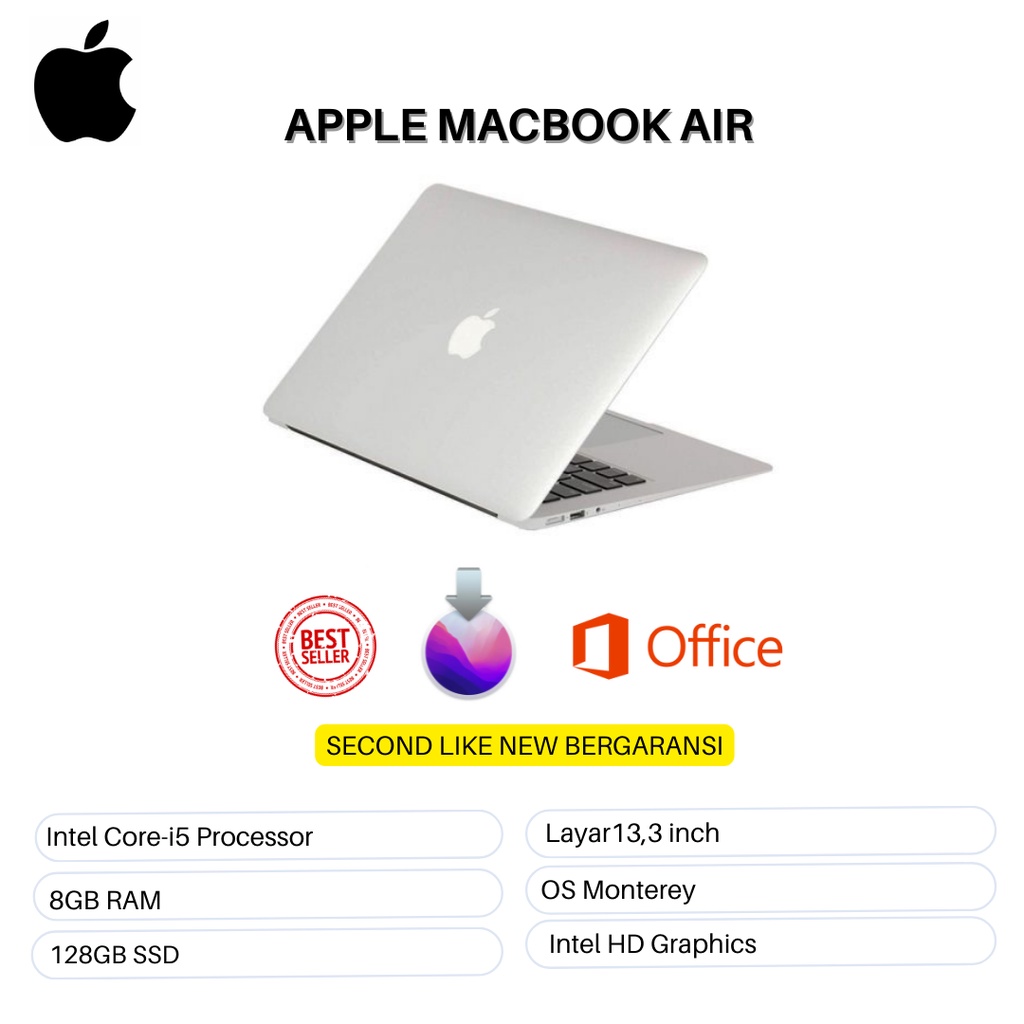 Harga macbook air 2017 sales second