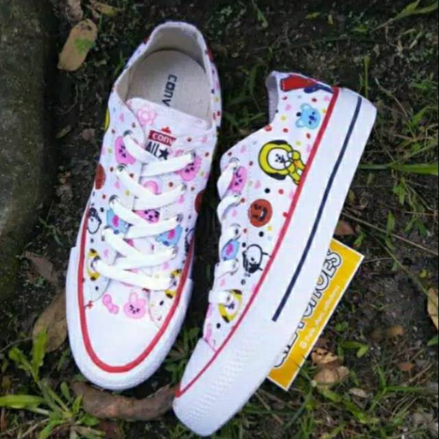 Jual YC READY BTS BT21 CONVERSE SHOES SEPATU WANITA 1135