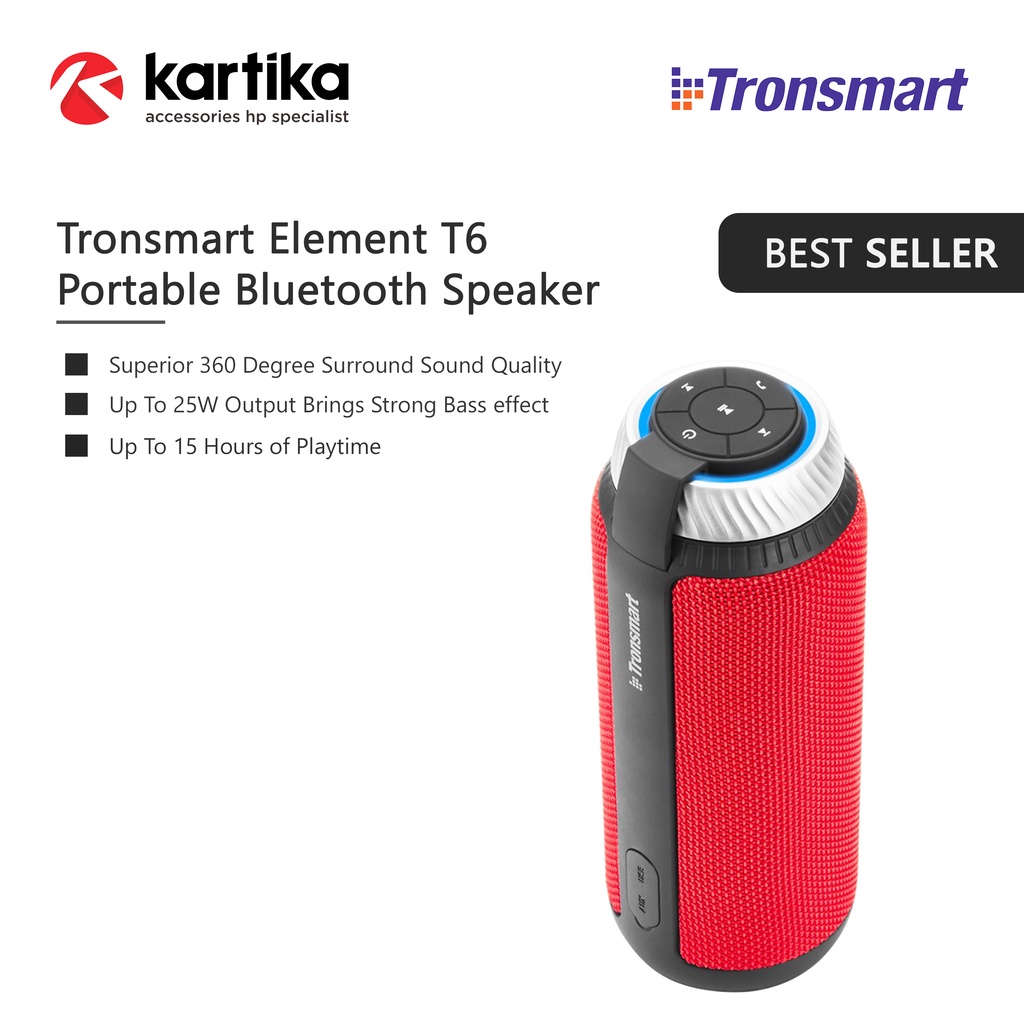 Tronsmart element t6 25w portable 2024 bluetooth speaker