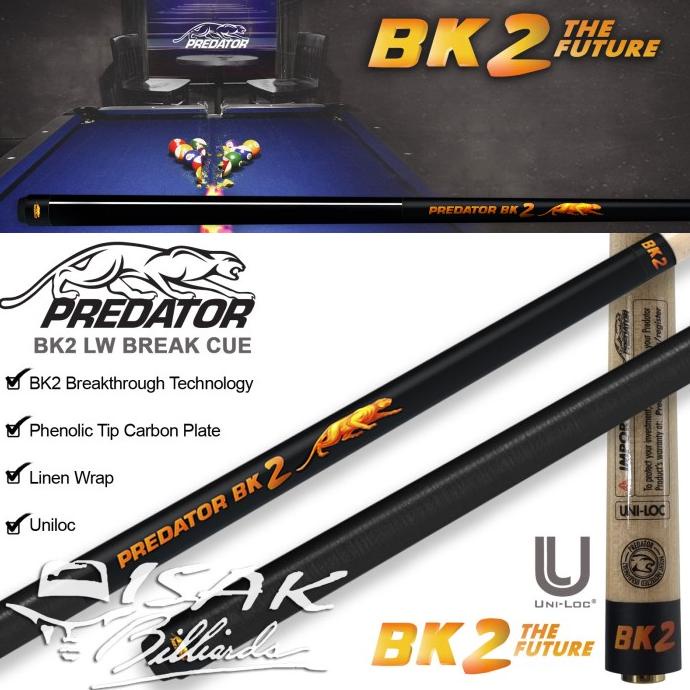 Jual PROMO! PREDATOR BK2 LW BREAK CUE - LINEN WRAP - STICK BREK