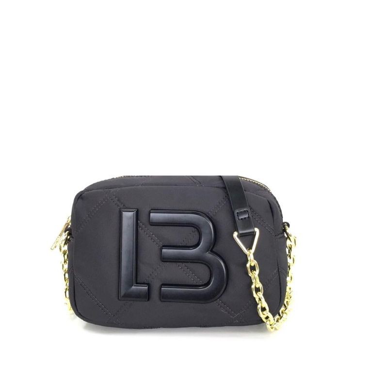 Bimba Y Lola Padded Nylon Flap Crossbody Bag Medium (Black Gold), Barang  Mewah, Tas & Dompet di Carousell