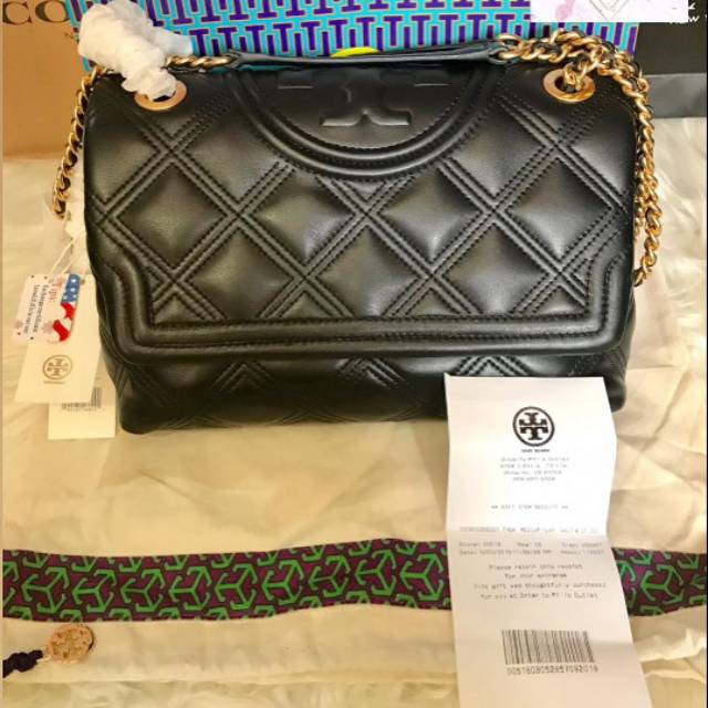 Jual Tory Burch Fleming Small Convertible Bag Black Shoulder Bag Wanita  ORIGINAL Di Seller McOnline Store Kota Jakarta Barat, DKI Jakarta Blibli
