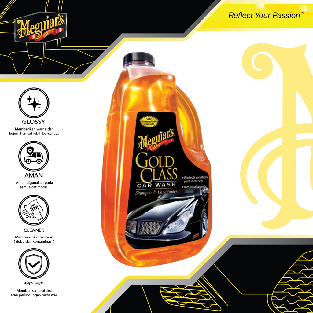 Jual Meguiars : Meguiar's Gold Class Car Wash Shampoo &  Conditioner-Mmbersihkan kotoran tnpa mnghilangkan lapisan wax - dg murah