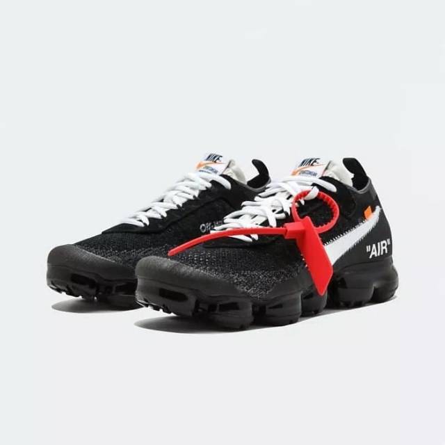 Jual NIKE AIR Vapormax OFF WHITE Black Original Shopee Indonesia