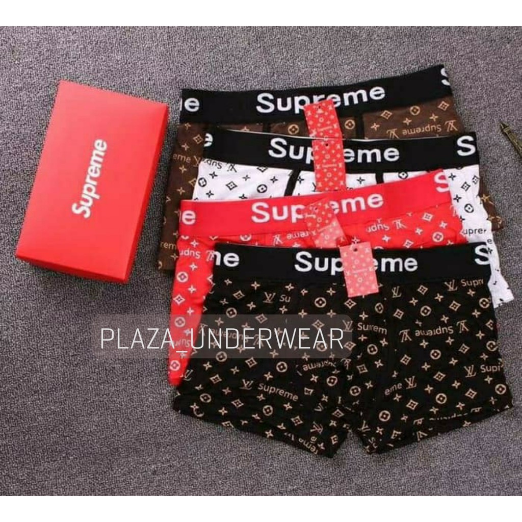 Jual Celana Dalam Boxer Pria LV Supreme Paket 4 4 PCS MAN