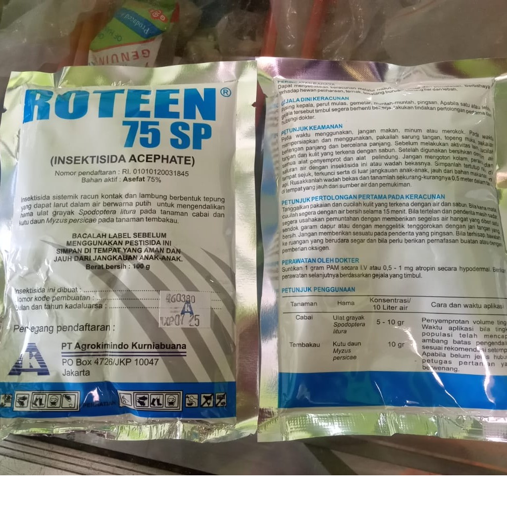 Jual ROTEEN 75SP 100gr pembasmi cabuk,kutu kebul,menyeng | Shopee Indonesia