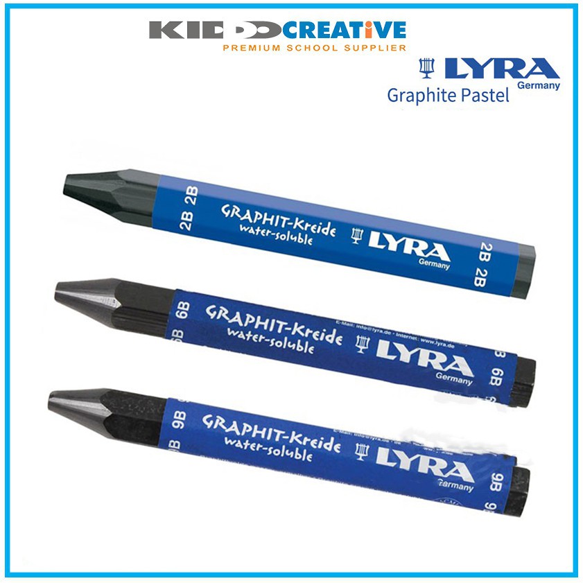 Lyra Graphite Crayon, Water-Soluble, 2B