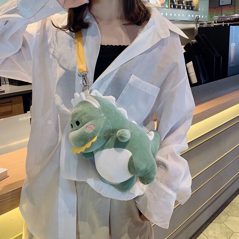 Jual KHS Tas Selempang Bahu Wanita Motif Boneka Kartun Dino