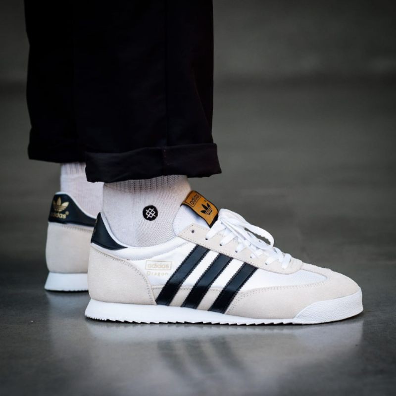 Adidas dragon white and black sale