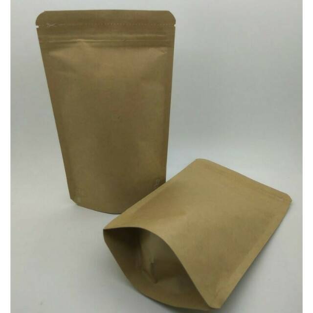 Craft paper standing pouch hot sale