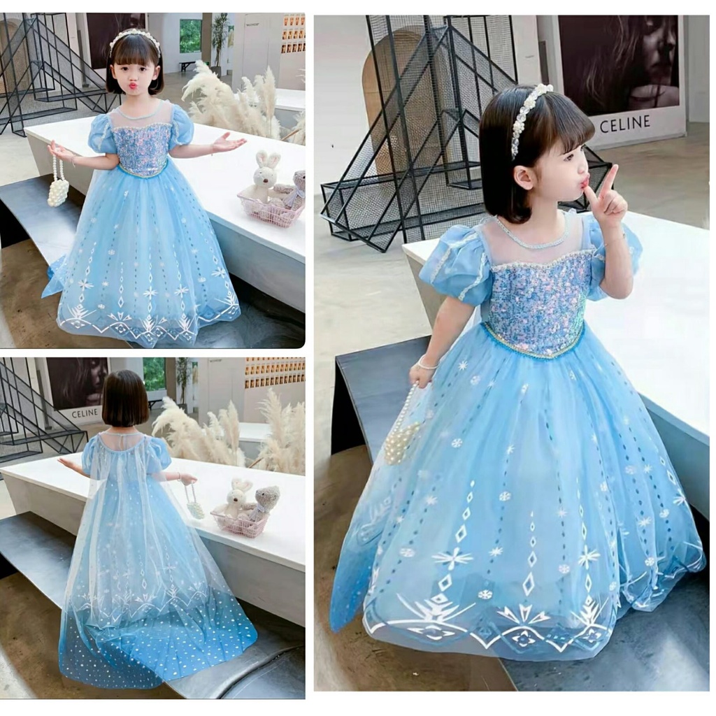 Baju anak princess elsa hot sale frozen