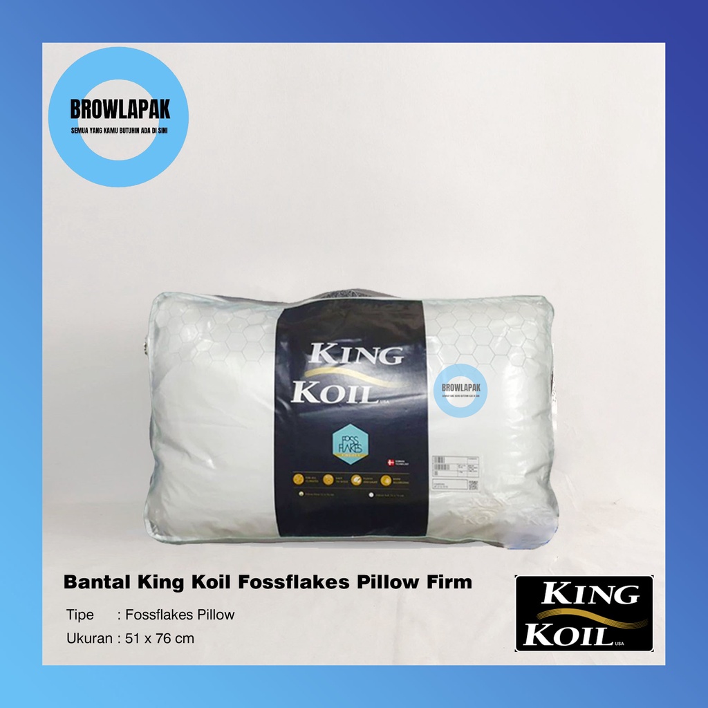 King koil outlet fossflakes pillow