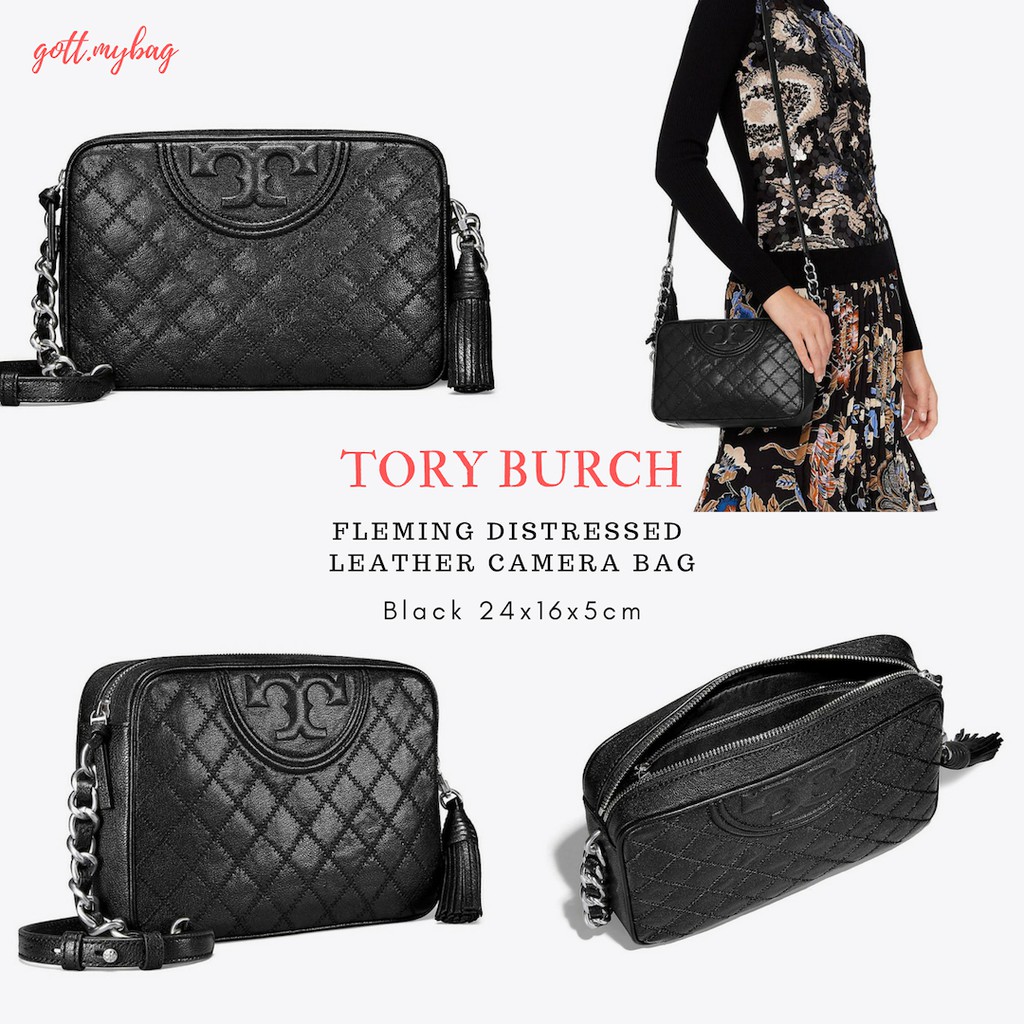 Tory burch store distressed camera bag