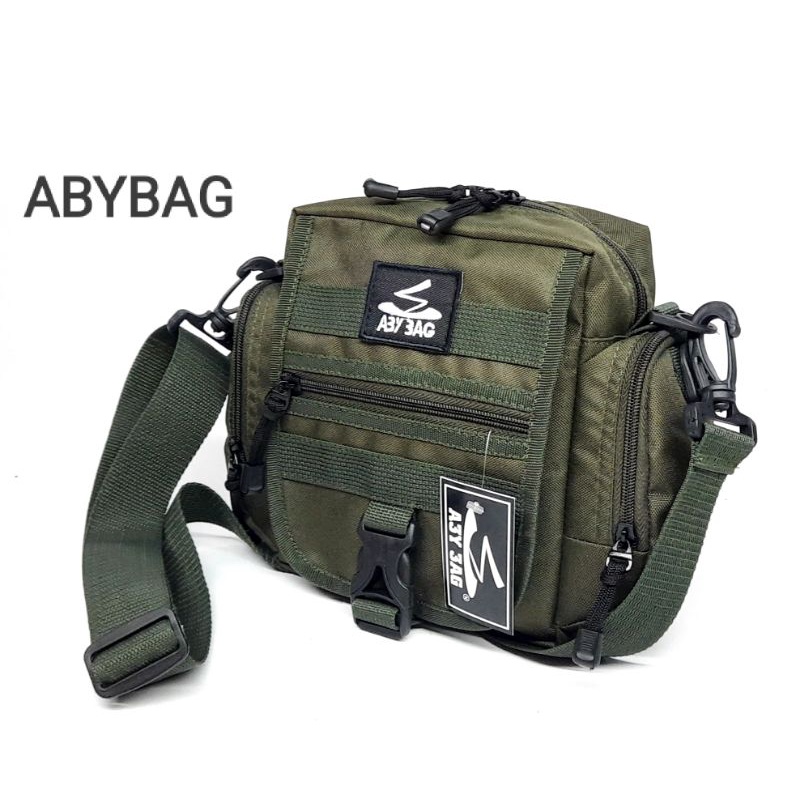 Sling bag cowok distro murah tas selempang mini Abybag