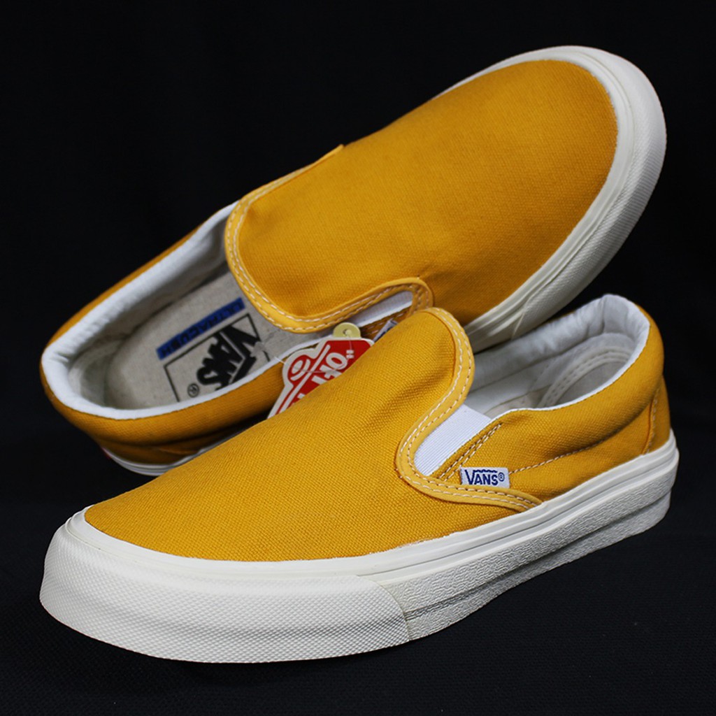 Mustard slip best sale on vans