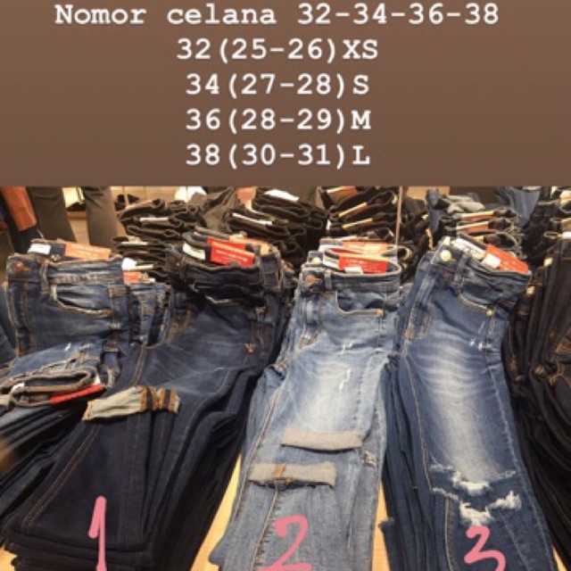 Size celana best sale pull and bear