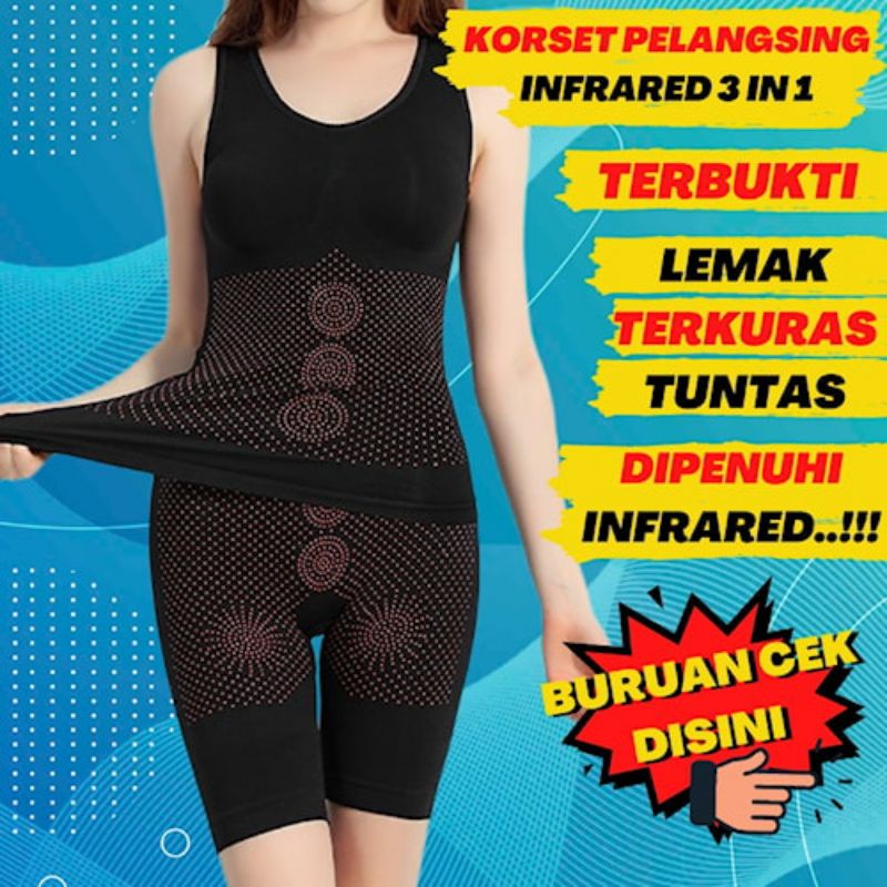 Hot Body Slimming Suit Korset Pelangsing Perut Pembentuk Badan