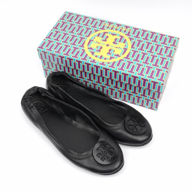 Tory burch black sales flat shoes