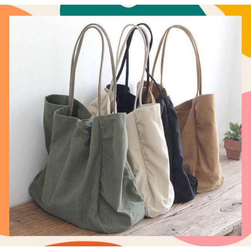 Tote bag 2025 kanvas shopee