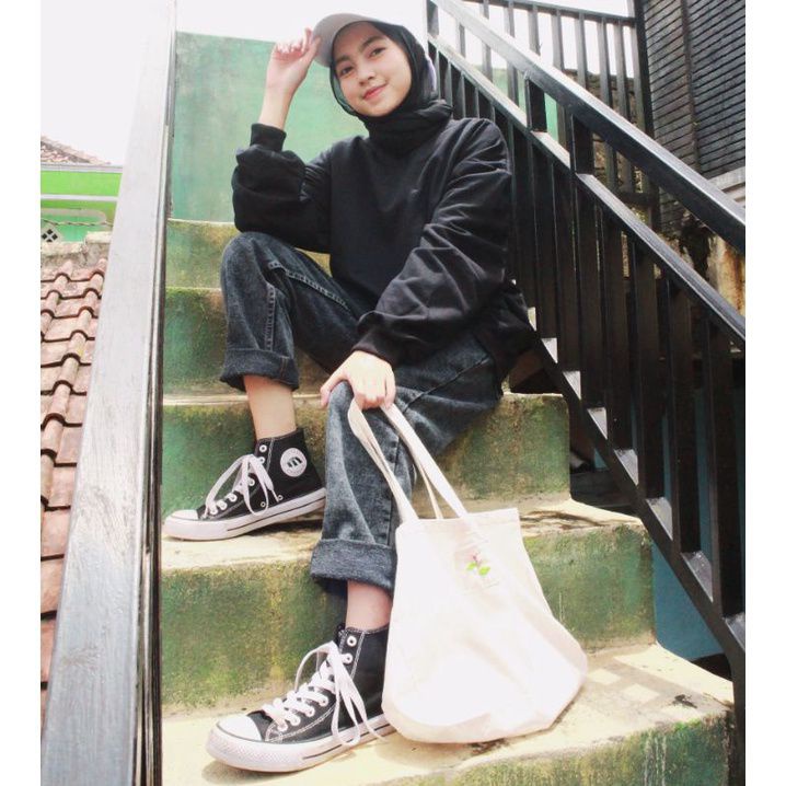 Ootd converse clearance hijab